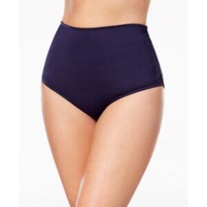 Anne Cole Plus Women's Tummy Control High-Waist Bikini Bottoms  Navy 24W‎